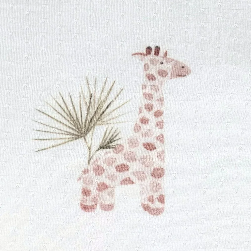 NWT Cute Short Sleeve Giraffe Baby Romper Shorts Sleep N' Play One-Piece 9-12M